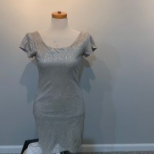 Silver Bodycon Dress